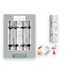 Picture of LUXURY SNOWFLAKE CHRISTMAS CRACKERS 14 INCH - 10 PACK